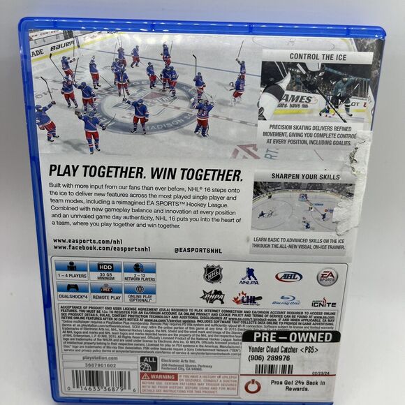 NHL 16 PS4 PlayStation 4 - Complete CIB - Picture 2 of 7